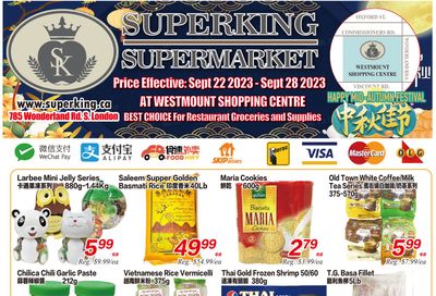Superking Supermarket (London) Flyer September 22 to 28