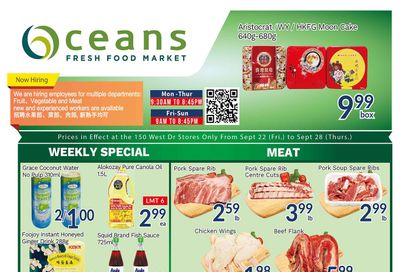 Oceans Fresh Food Market (West Dr., Brampton) Flyer September 22 to 28