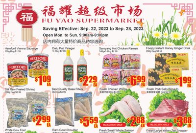 Fu Yao Supermarket Flyer September 22 to 28