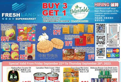 FreshLand Supermarket Flyer September 22 to 28