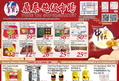 Tone Tai Supermarket Flyer September 22 to 28
