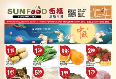 Sunfood Supermarket Flyer September 22 to 28