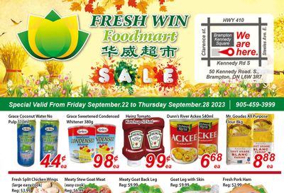 Fresh Win Foodmart Flyer September 22 to 28