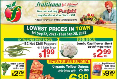 Fruiticana (Kelowna) Flyer September 22 to 28