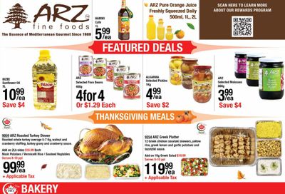 Arz Fine Foods Flyer September 22 to 28