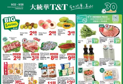 T&T Supermarket (BC) Flyer September 22 to 28