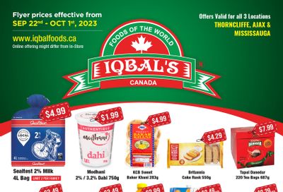 Iqbal Foods Flyer September 22 to October 1