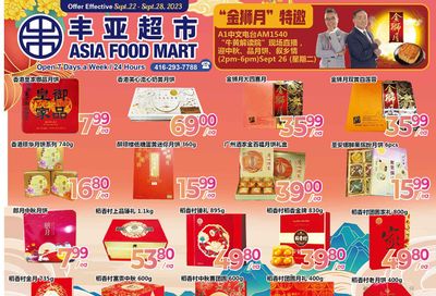 Asia Food Mart Flyer September 22 to 28