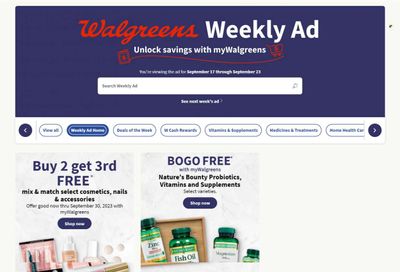 Walgreens Weekly Ad Flyer Specials September 24 to September 30, 2023