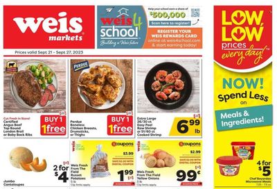Weis (MD, NY, PA) Weekly Ad Flyer Specials September 21 to September 27, 2023