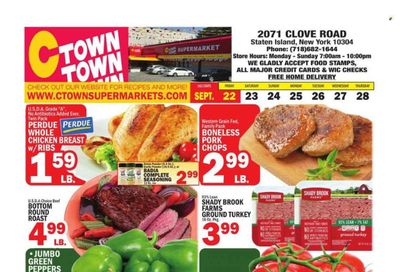 C-Town (CT, FL, MA, NJ, NY, PA) Weekly Ad Flyer Specials September 22 to September 28, 2023