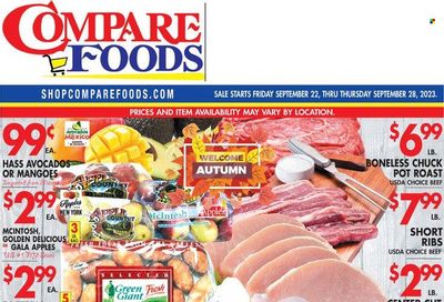 Compare Foods (CT, MD, NC, NJ, NY, RI) Weekly Ad Flyer Specials September 22 to September 28, 2023