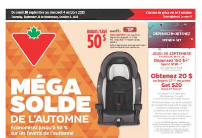 Canadian Tire (QC) Flyer September 28 to October 4