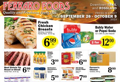 Ferraro Foods Flyer September 26 to October 9