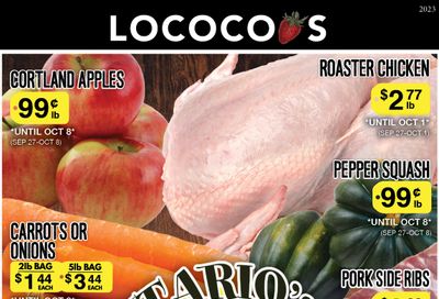 Lococo's Flyer September 27 to October 8