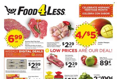 Food 4 Less (CA) Weekly Ad Flyer Specials September 27 to October 3, 2023