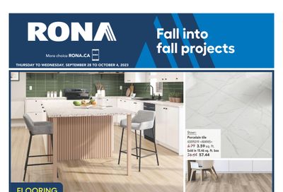 Rona (ON) Flyer September 28 to October 4
