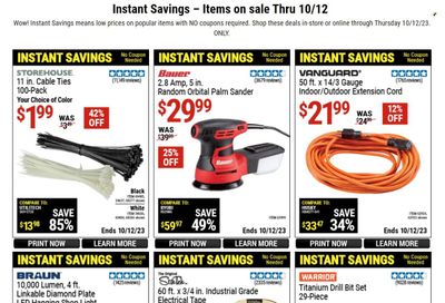 Harbor Freight Weekly Ad Flyer Specials September 26 to October 12, 2023