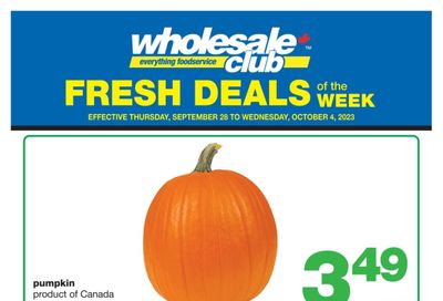 Wholesale Club (West) Fresh Deals of the Week Flyer September 28 to October 4
