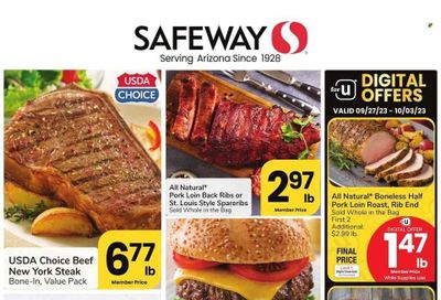 Safeway (AZ) Weekly Ad Flyer Specials September 27 to October 3, 2023