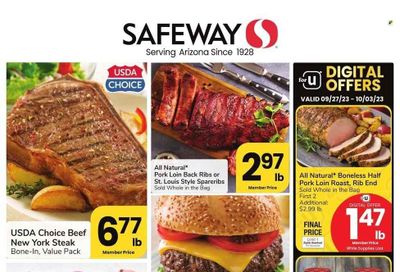 Safeway (AZ) Weekly Ad Flyer Specials September 27 to October 3, 2023