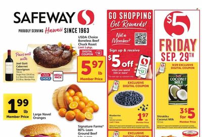 Safeway (HI) Weekly Ad Flyer Specials September 27 to October 3, 2023