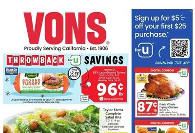 Vons (CA) Weekly Ad Flyer Specials September 27 to October 3, 2023