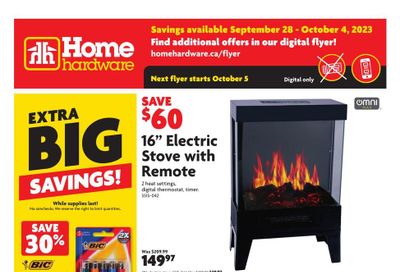 Home Hardware (Atlantic) Flyer September 28 to October 4