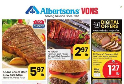 Vons (NV) Weekly Ad Flyer Specials September 27 to October 3, 2023