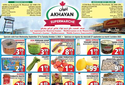 Akhavan Supermarche Flyer September 27 to October 3