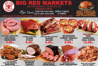 Big Red Markets Flyer September 28 to October 4