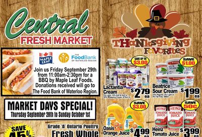 Central Fresh Market Flyer September 28 to October 5
