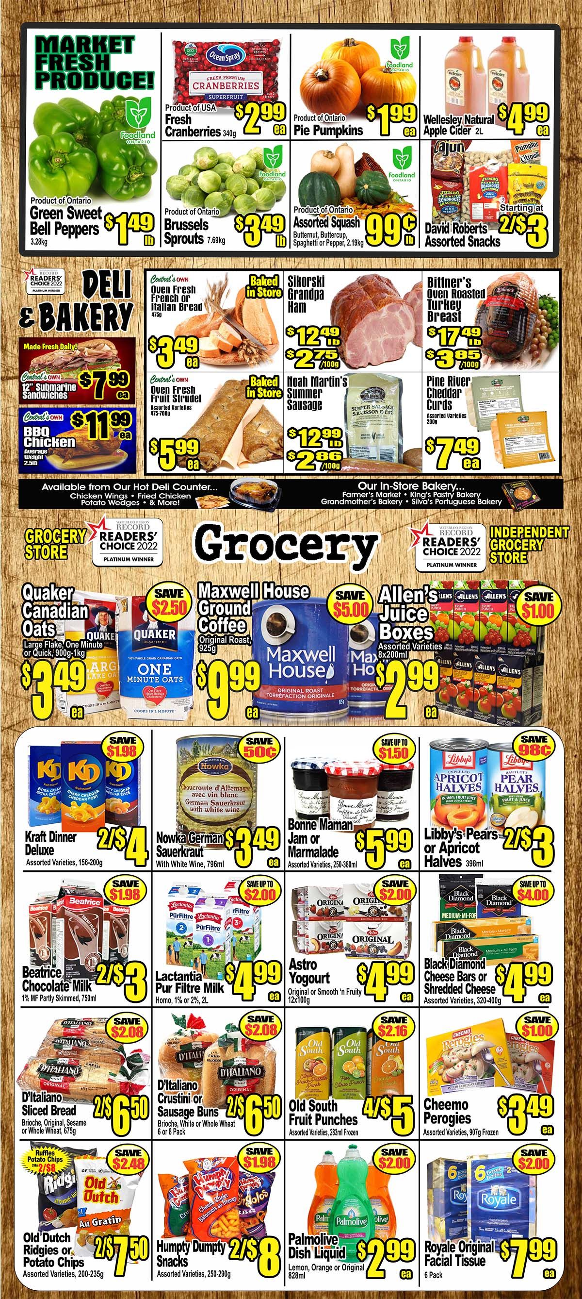 Central Fresh Market Flyer September 28 to October 5