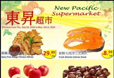 New Pacific Supermarket Flyer September 28 to October 2