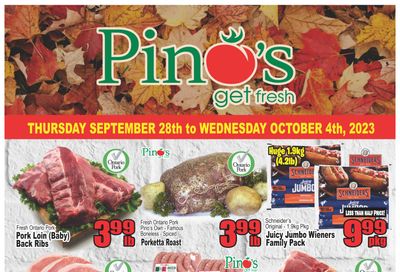 Pino's Flyer September 28 to October 4