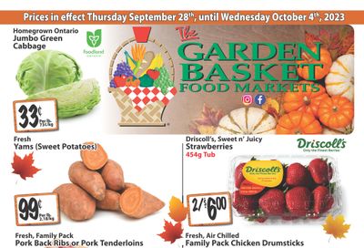 The Garden Basket Flyer September 28 to October 4