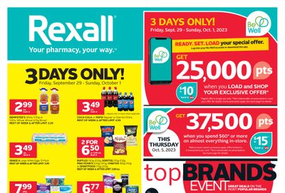 Rexall (AB, SK & MB) Flyer September 29 to October 5