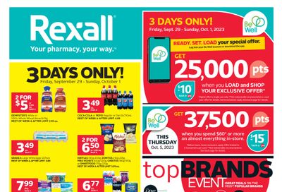 Rexall (ON) Flyer September 29 to October 5