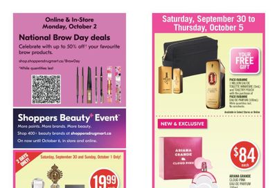 Shoppers Drug Mart (West) Flyer September 30 to October 5