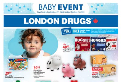 London Drugs Baby Event Flyer September 29 to October 25