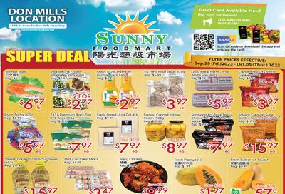 Sunny Foodmart (Don Mills) Flyer September 29 to October 5