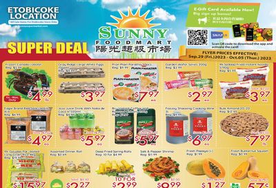 Sunny Foodmart (Etobicoke) Flyer September 29 to October 5