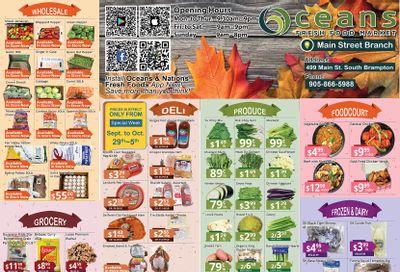Oceans Fresh Food Market (Main St., Brampton) Flyer September 29 to October 5