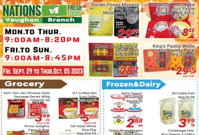 Nations Fresh Foods (Vaughan) Flyer September 29 to October 5
