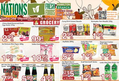 Nations Fresh Foods (Hamilton) Flyer September 29 to October 5