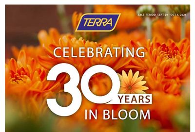 Terra Greenhouses Flyer September 29 to October 5