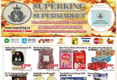 Superking Supermarket (London) Flyer September 29 to October 5