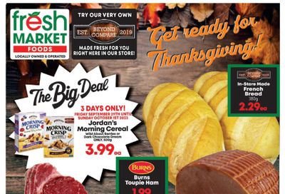 Fresh Market Foods Flyer September 29 to October 5