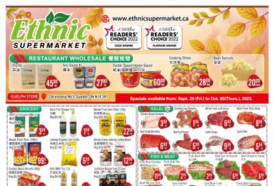 Ethnic Supermarket (Guelph) Flyer September 29 to October 5