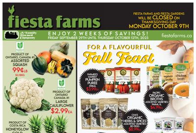Fiesta Farms Flyer September 29 to October 12